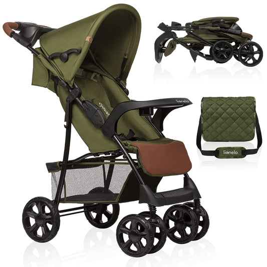 Lionelo Emma Plus Kinderwagen bis 15 kg, Buggy faltbar