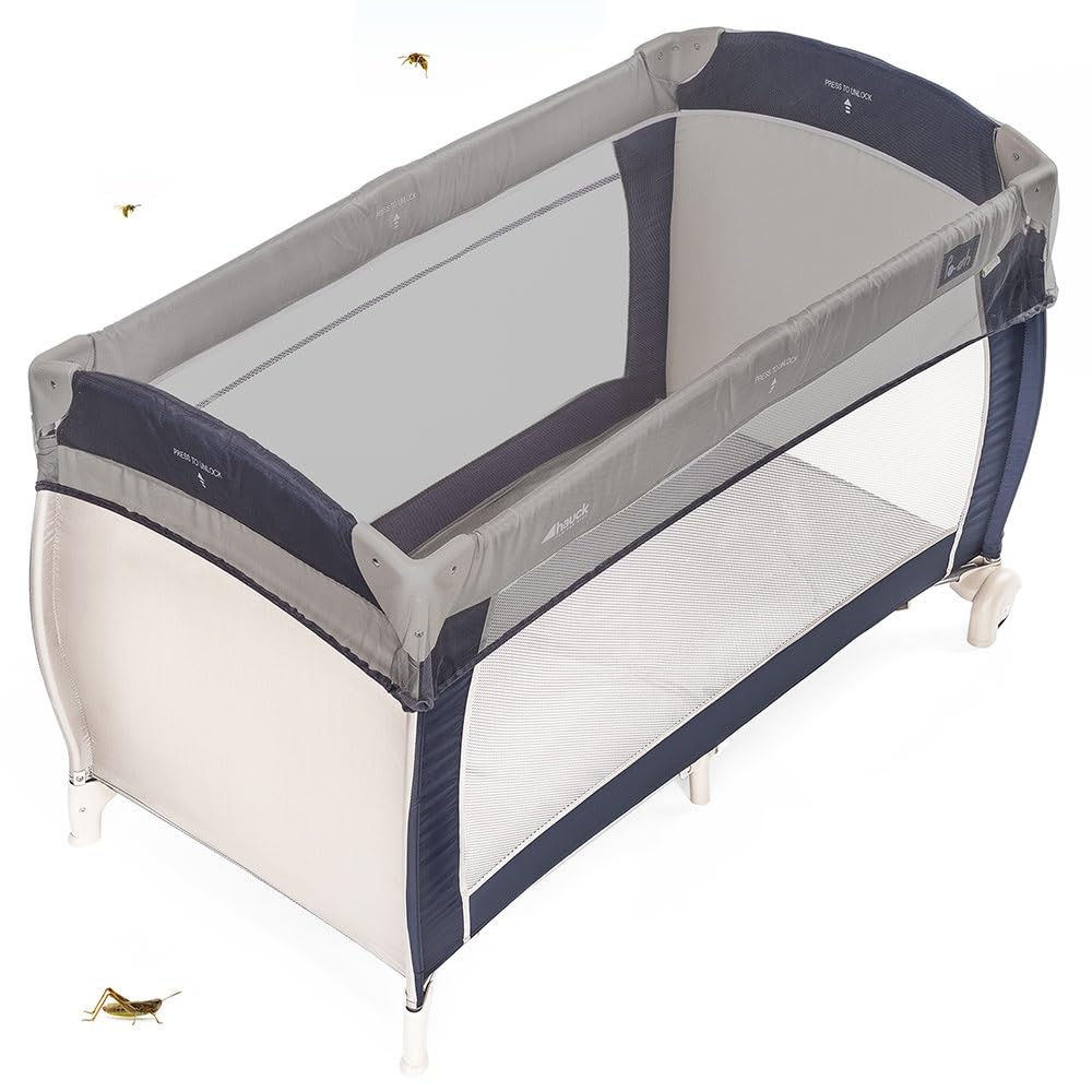 Zamboo Moskitonetz Babybett Universal, feinmaschig Grau